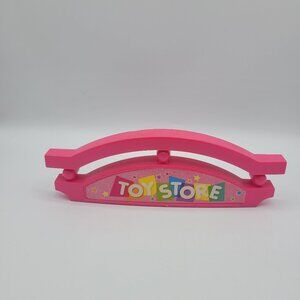 1998 Barbie Toy Store Top Sign Piece Replacement Part